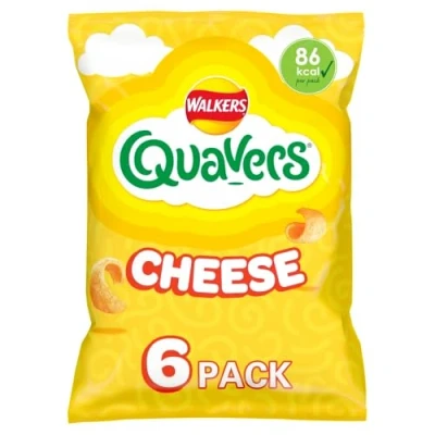 Image of Walkers Quavers Cheese Multipack Snacks, 6x16g