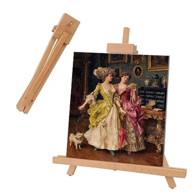 Image of Aselected Easels Wooden 45cmAdjustable Tabletop Art Display A Frame Ease Adjustable Canvas Mini Easel Stand for Painting Sketchingdisplay Exhibitionkids Arts Crafts