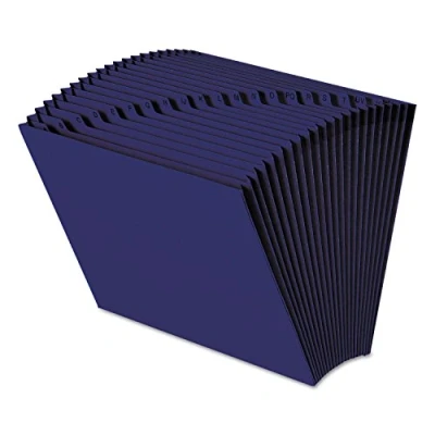Image of Smead Expanding File, 21 Pockets, Alphabetic (A Z), Letter Size, Navy Blue (70720)