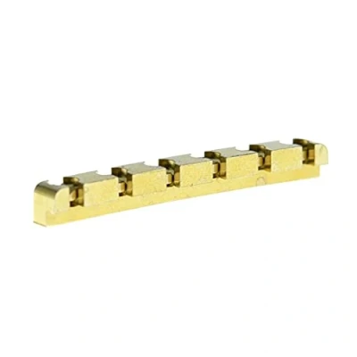 Image of KAISH 42mm Solid Brass Guitar Nut Height Adjustable Curved for Strat/Tele Electric