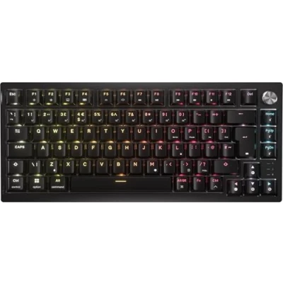 Image of Corsair K65 PLUS WIRELESS 75% RGB Hot Swappable Mechanical Gaming Keyboard Pre Lubricated MLX Fusion Tactile Switches Dual Layer Sound Dampening PBT Keycaps QWERTY UK Black