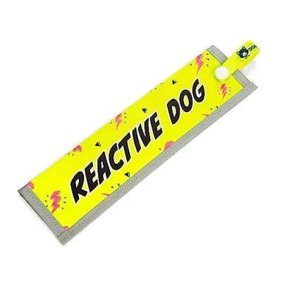 Image of dogkit Reactive Dog Space Awareness Sleeve for Nervous Dogs, Reflective, Waterproof, Double Sided Slip on the Lead