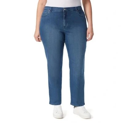 Image of Gloria Vanderbilt Women&#039;s Amanda Classic High Rise Tapered Jean Plus Size, Frisco, 16 Short