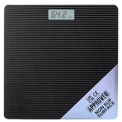 Image of PUREFIT Digital Bathroom Scale for Measuring Body Weight Ultra Slim, High Precision, Smart with LED Display Weighing Battery Included LB/KG/ST Max 180KG