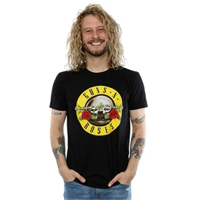 Image of Guns N Roses Men&#039;s Bullet Logo T Shirt X Large Black