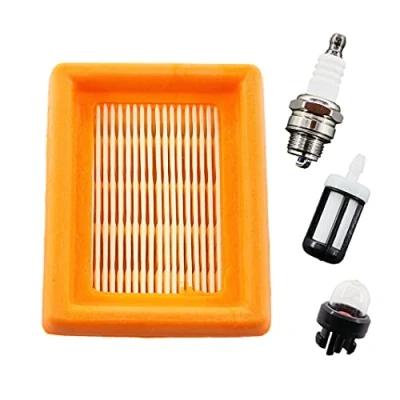 Image of REEMO Air Filter Spark Plug Petrol Fitler Set for Stihl FS120 FS200 FS250 FS300 FS350 FS400 FS450 FS480 BT120 BT121 BT130 Brush Cutter # 4134 141 0300