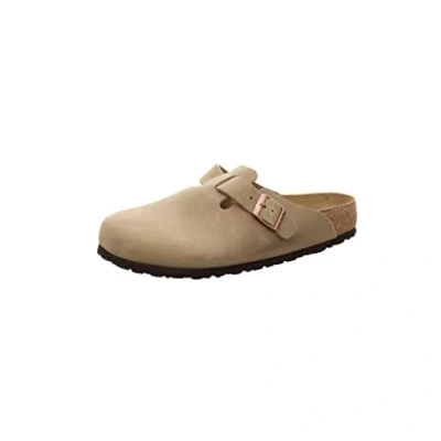 Image of Birkenstock Boston 1018147 Men&#039;s Mules, Tobacco Brown 1018147, 6/6.5 UK