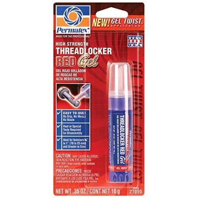 Image of S/S Permatex® High Strength Threadlocker Red Thread Lock 10g #27010