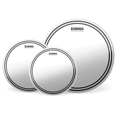 Image of Evans Drum Heads EC2S Clear Standard Pack (12, 13, 16 Inch) with 14 Inch HD Dry Snare Batter