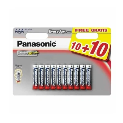 Image of Panasonic Multipack 10+10 AAA LR03 Everyday Power Alkaline Batteries