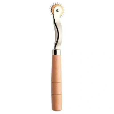 Image of Prym Tracing Wooden Handle, Toothed Metal Wheel, Extra Sharp, Wood, Beige, One Size