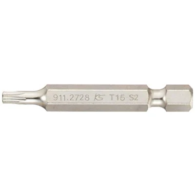 Image of KS Tools 911.2729 1/4 Inch Classic Bit TX, 50 mm, T15, Pack of 5