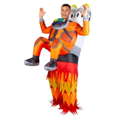 Image of Wicked Costumes Adult Funny Inflatable Rocket Man Fancy Dress Costume