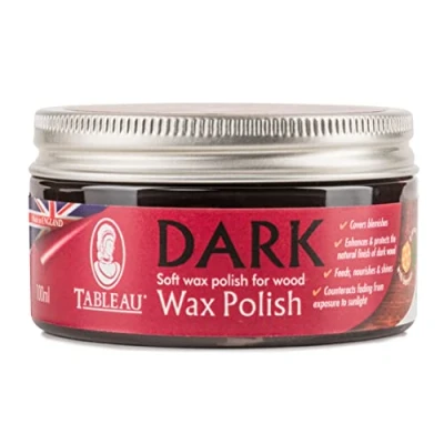 Image of Tableau Dark Brown Wax Polish, Furniture Polish with Canauba and Beeswax For all Types of Wood. 100ml