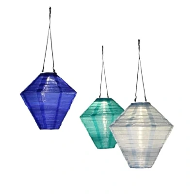 Image of NOMA Solar Mandarin Diamond Lantern, 28 cm Colour May Vary (Pack of 1)