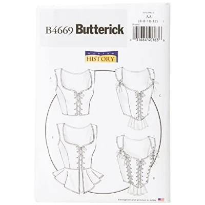 Image of Butterick Patterns B3860 Size 10 1/2 12 14 16 Girls Plus Top/ Dress/ Shorts/ Pants, White