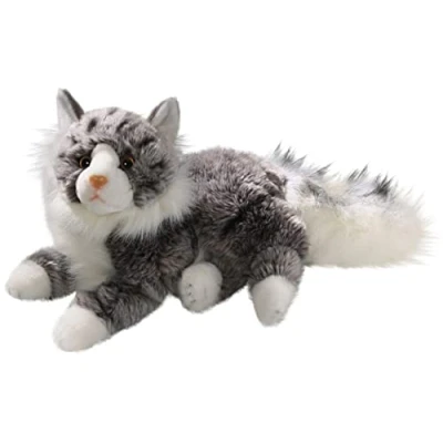 Image of Carl Dick Cat, Maine Coon, 12 inches, 30cm, Plush Toy, Soft Toy 3202