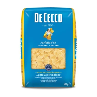 Image of De Cecco Farfalle Pasta 500 g (Pack of 5)