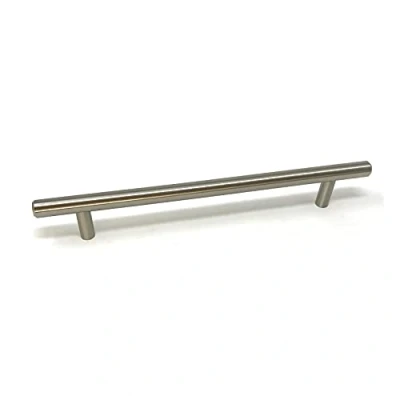Image of 177mm Brushed Nickel Bar Handle for Kitchen Cabinets Bedroom Bathroom Furniture Cupboards