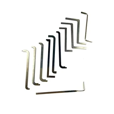 Image of New Lock Pick Tension Wrench,Locksmith Push Rod Locksmith Essential Kit (11pcs)