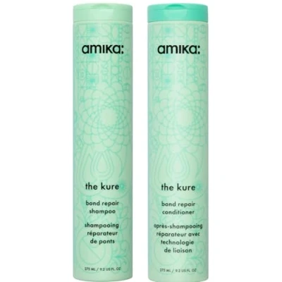 Image of Amika The Kure Bond Repair Shampoo and Conditioner Duo, 275 ml