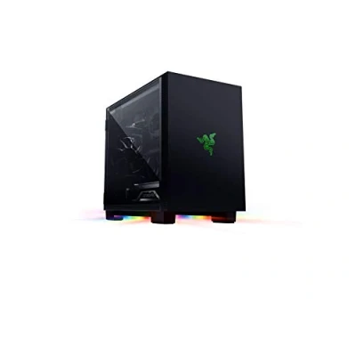Image of Razer Tomahawk Mini ITX Gaming Case with Chroma RGB (Swing Doors on Both Sides, Ventilation, Dust Filter, Cable Management, for Radiators up to 240 mm) Black