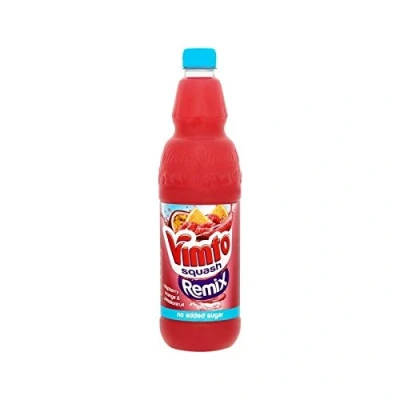Image of Vimto Remix Raspberry, Orange &amp; Passionfruit Squash 1L (Pack of 6)