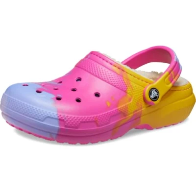 Image of Crocs Unisex Classic Lined Tie dye Clog Clog, Juice Multi, 10 UK Men/ 12 Women