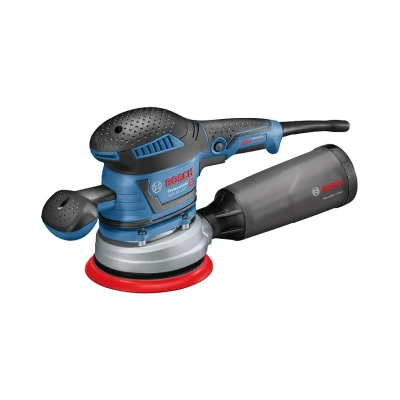 Image of Bosch Professional Random Orbit Sander GEX 40 150 (incl. Auxiliary Handle, dust Box, Sanding disc Dia. mm, M480 net Sheet, Extraction Adapter, in L BOXX 238)