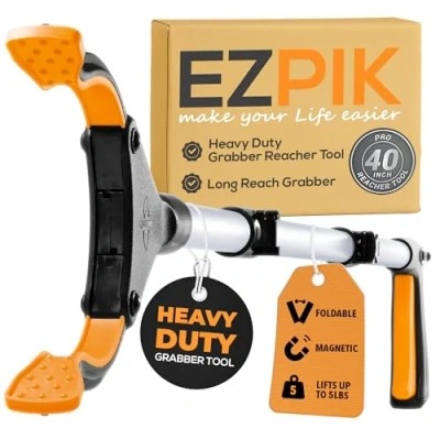 Image of EZPIK 40 Litter Pickers Helping Hand Grabber Stick for Adults Reacher Pick Up Disabled Mobility Aids with Rotating Head Picker Upper Elderly &amp; Reaching inches
