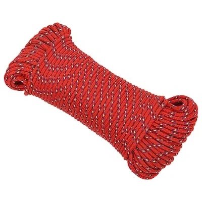 Image of vidaXL Boat Rope Red 5 mm 25 m Polypropylene