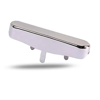 Image of Alnicov Guitar Neck Pickup Cover Metal Sealing Cap for TL Tele Telecaster Style Electric Chrome