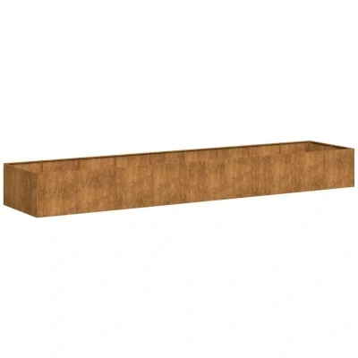 Image of vidaXL Planter Rusty 360x80x40 cm Weathering Steel