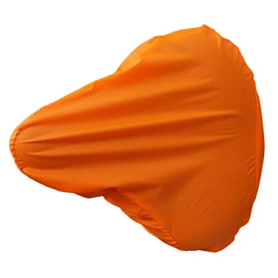Image of SM SunniMix Cycling Waterproof Dustproof Bike Seat Rain Cover, Protective Water Resistant Bicycle Saddle Cover Bikes, Orange, 26 x 24.5 cm