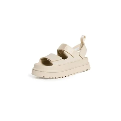 Image of UGG Women&#039;s Goldenglow Flat Sandal, Sea Salt, 4 UK