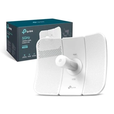 Image of TP Link 5GHz 150Mbps 23dBi High Power Outdoor CPE/Access Point, 802.11n/a, dual polarized directional antenna, Passive POE (CPE605)