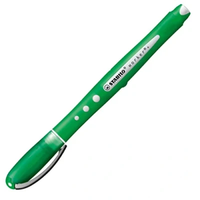 Image of Rollerball STABILO worker+ colorful Pack of 10 Green