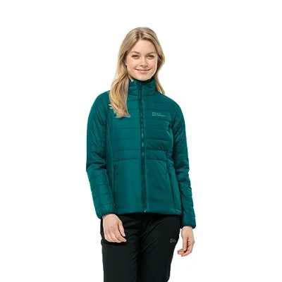 Image of Jack Wolfskin Women&#039;s Lapawa Ins JKT W Jacket, Green (sea Green), M