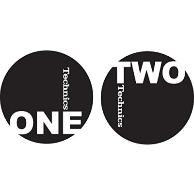 Image of Technics 60606 One Two Slipmat Black/White