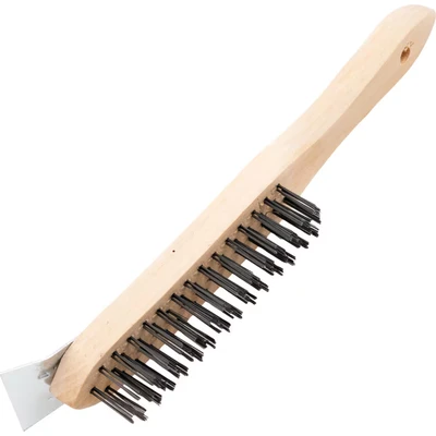 Image of Kennedy 4 Row Wire Scratch Brush with Scraper