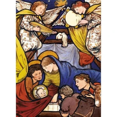 Image of Museums &amp; Galleries Christmas Cards Pack of 8 The Nativity Scene Eco Friendly and Recyclable