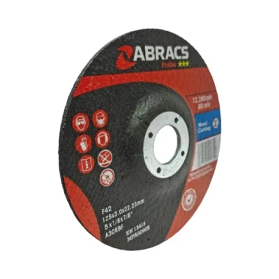 Image of Abracs Cut Off Wheels Thin Metal Cutting Discs For Angle Grinders 125mm x 3.0 22mm (5&quot;) 5 Pack