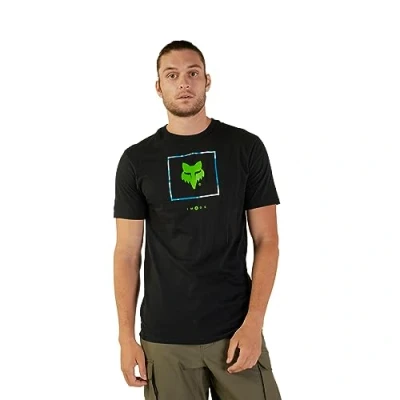 Image of Fox Racing Men&#039;s Atlas Ss Prem Tee Fashion t Shirts, Black, Large
