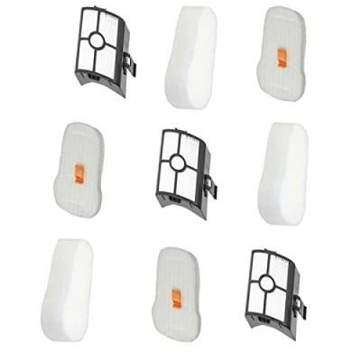 Image of SPARES2GO Filter Kit compatible with Shark HZ500 HZ500UKT Anti Hair Wrap Corded Stick Vacuum Cleaner (3 of Each)