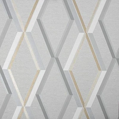 Image of Superfresco Easy Prestige Geo Grey Wallpaper