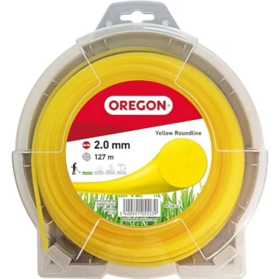 Image of Oregon Yellow Round Strimmer Line Wire for Grass Trimmers and Brushcutters, Professional Grade Nylon, Fits Most Strimmers, 2.0 mm x 127 m (69 358 Y)