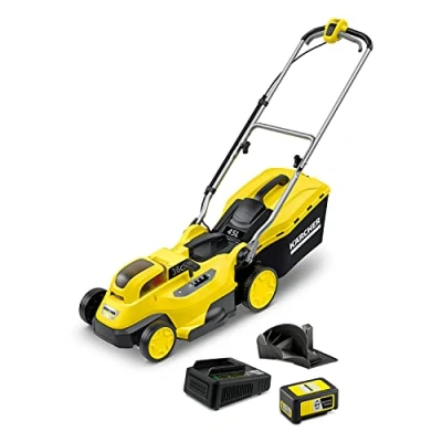 Image of Kärcher 18v Lawn Mower LMO 18 36 Battery Set, Incl. and Fast Charger, Performance: 350m², Cutting Width: 36cm, Adjustable Height: 30 70mm, Mulching Plug, 45L Catcher Box
