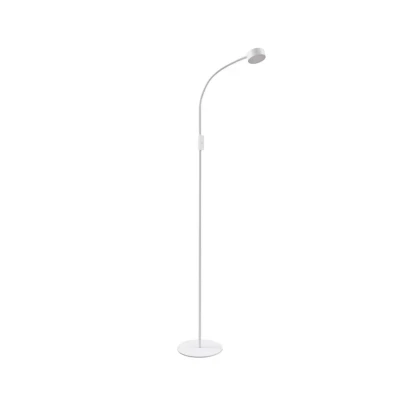 Image of Lindby LED floor lamp Maori, white, metal, CCT, dimmable