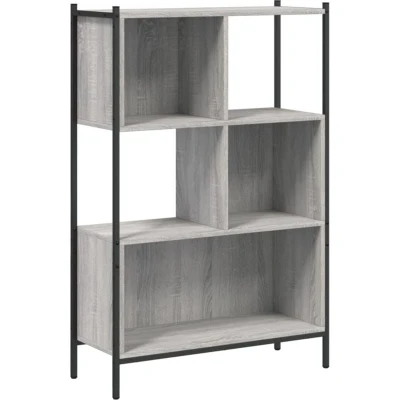 Image of vidaXL Bookcase Grey Sonoma 72x28x109 cm Engineered Wood