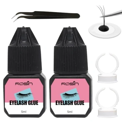 Image of Waterproof Lash Extension Glue, Strong Individual Eyelash Glue Professional and Bond, Semi Permanent